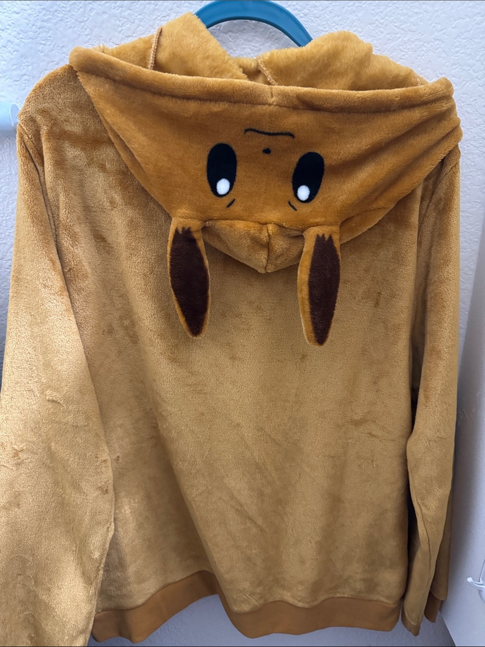 Pokemon Eevee Cosplay Hoodie - Mustard Yellow - Picture 6 of 7